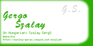 gergo szalay business card
